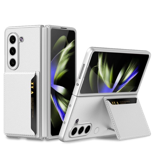 GKK Ultra-Thin PU Leather Phone Case with Card Slot - For Samsung Galaxy Z Fold5 - mosaccessories